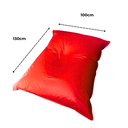 Ver imagem 2 de Puff Almofadão Retangular Almofadão Gigante Eventos Estofadão Aconchegante Cheio - Vermelho