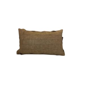 Almofada Retangular de Couro Trama