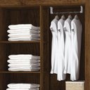 Ver imagem 5 de Guarda Roupa Solteiro Ideal Plus 4 Portas 2 Gavetas Cor Imbúia e Champanhe - Vila Rica
