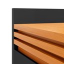 Ver imagem 5 de Rack Tv Ripado 50 Polegadas com 2 Portas Monaco - Preto e Cedro