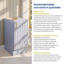 Ver mais imagens de Balcão Planejado 1 Porta 40cm sem Tampo Marselha CabeCasa MadeiraOriginals Azul/Sereno