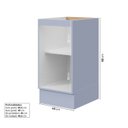 Ver imagem 3 de Balcão Planejado 1 Porta 40cm sem Tampo Marselha CabeCasa MadeiraOriginals Azul/Sereno