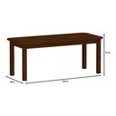 Ver imagem 2 de Mesa Safira em Madeira Maciça 200x88 Castanho com 8 Cadeiras Estofadas Bege Nemargi
