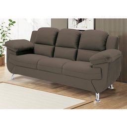 Sofá 2,02 Metros Linoforte Avalon, 3 Lugares, Veludo, Espuma D-33 - 3
