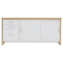 Ver imagem 5 de Armário para Escritório Tamburato 2 Portas Carvalho/Branco - Artany Móveis