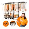 Guarda Roupa Aberto Metal Forte Portátil Organizador com 4 Colunas - Closet Moderno - 1