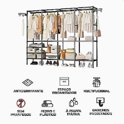 Guarda-roupa Organizador com 4 Colunas - Closet Moderno - 7