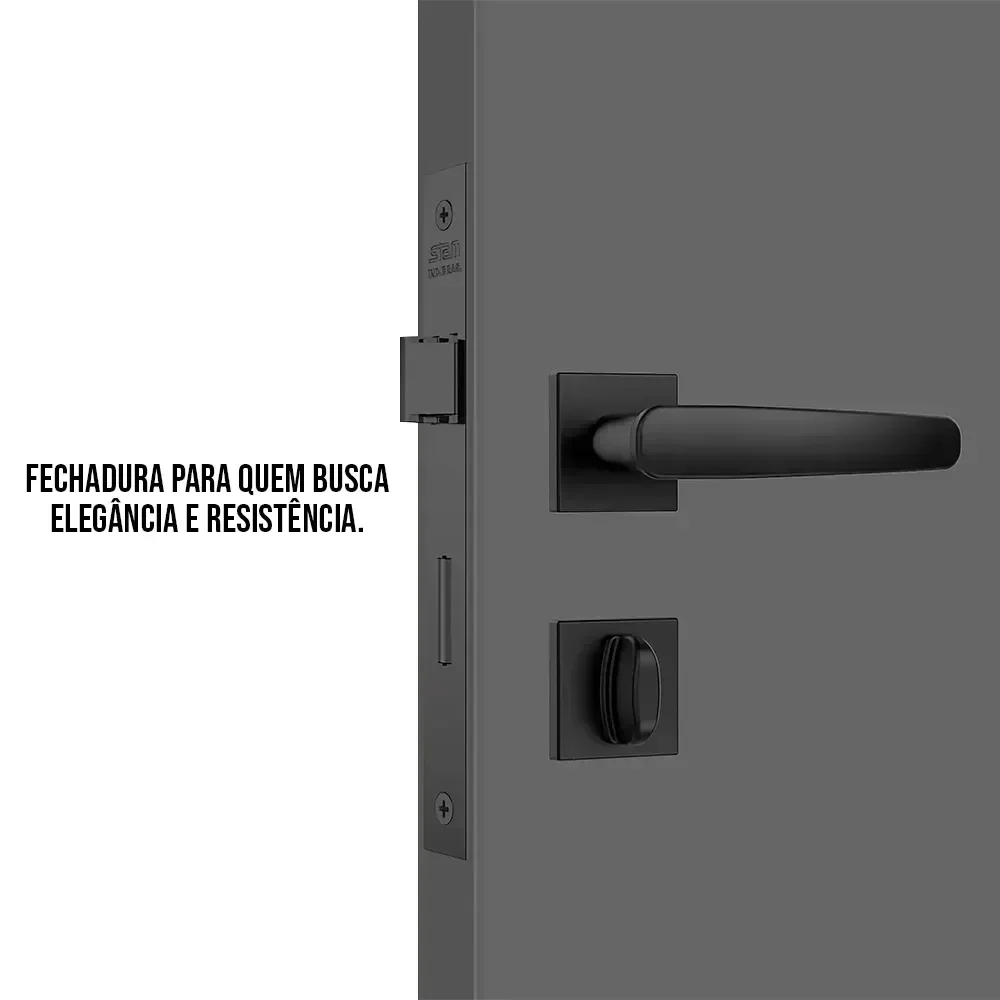 Fechadura Classic 3100 Ros. Quadrada Wc Black - 4