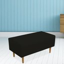 Ver imagem 5 de Kit 02 Puffs Cléo W01 Pés Palito 90 Cm Corino Preto