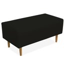 Ver imagem 4 de Kit 02 Puffs Cléo W01 Pés Palito 90 Cm Corino Preto