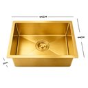 Ver imagem 5 de Kit Cuba Simples Gourmet 44x44 Inox 304 com Torneira 2 Saídas Misturador Brinovar Luxo