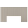 Kit Cabeceira Casal 240cm Celine Com Mesa De Cabeceira 01 Gaveta Loreta L05 Off White - Lyam Decor - 12