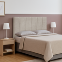 Ver imagem 1 de Cabeceira Casal 1,60cm Queen Laura Suede:Bege