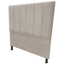 Ver imagem 2 de Cabeceira Casal 1,60cm Queen Laura Suede:Bege