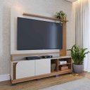 Ver imagem 5 de Painel para TV até 75" 2 Portas Jussara Off White Matte/Freijó
