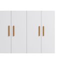 Ver imagem 7 de Guarda Roupa Bebê 4 Portas e 2 Gavetas Jujuba Branco - Permóbili Baby