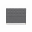 Ver imagem 3 de Cabeceira para Cama Casal King Estofada 1,93 Mts Iza Vilajo: Suede Cinza