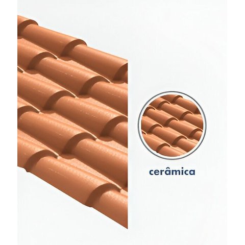 Telha PVC Colonial 3,28x86cm Cerâmica Permatti