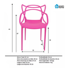 Cadeira Allegra Rosa - Kit com 6 - 7