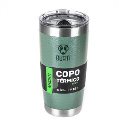 COPO TÉRMICO COM TAMPA 591ML VERDE - CVCT591 QUATI - 2