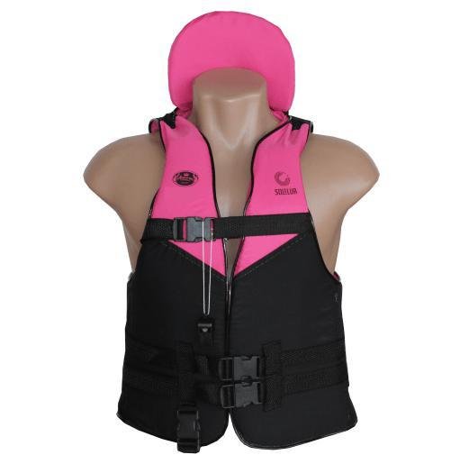 Colete Salva Vidas Infantil Praia Piscina Barco 50kg Rosa - 1