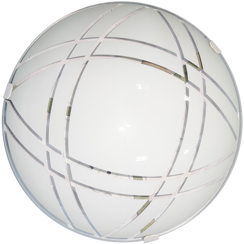 Plafon Moderno Solaris Vidro Curvo Tema Cine 360 300mm