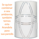 Ver imagem 3 de Plafon Moderno Solaris Vidro Curvo Tema Cine 360 300mm