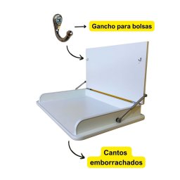 Fraldário Retrátil para Clinicas Condomínios Restaurantes - 2