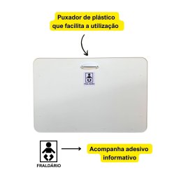 Fraldário Retrátil para Clinicas Condomínios Restaurantes - 4