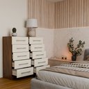 Ver imagem 2 de Cômoda Berlim 10 Gavetas Naturale/Off White - Panorama Móveis