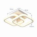Ver imagem 3 de Luminária Plafon Led 22w Moderno Branco Quente - Design Sofisticado para Sua Casa