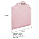 Ver imagem 4 de Kit Cabeceira E Calçadeira Queen P02 160cm Rosa Bebê