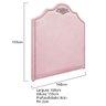 Kit Cabeceira E Calçadeira Queen P02 160cm Rosa Bebê - 4