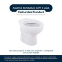 Ver imagem 4 de Assento Sanitário Laqueado Soft Close Carina Amendoa para Vaso Ideal Standard