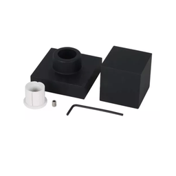 Kit Pra Banheiro Quadrado Preto Fosco 6 Peças Acabamentos - 4