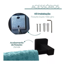 Ver imagem 6 de Kit Pra Banheiro Quadrado Preto Fosco 6 Peças Acabamentos