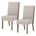 Ver imagem 1 de Cadeira para Mesa de Jantar Anne Kit 02 Peças Nature Corano Caramelo Creme – Henn
