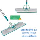 Ver imagem 3 de Kit Mop Plano 3 em 1 Limpeza Pesada, Seca ou Úmida Flashlimp