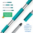 Ver imagem 2 de Kit Mop Plano 3 em 1 Limpeza Pesada, Seca ou Úmida Flashlimp