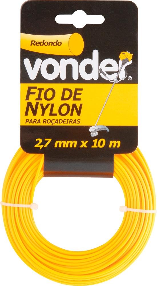 Fio De Nylon 2,4mmx10m Redondo Para Roçadeiras E Aparadores - 2
