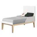 Ver imagem 4 de Quarto Infantil Classic 2 portas Branco Fosco com Pés Madeira Natural - Reller Móveis
