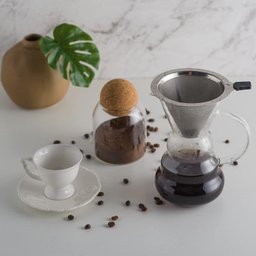 Pote de Vidro Borossilicato 400 ml com Tampa Cortiça - Mimo Style - 6