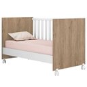 Ver imagem 3 de Berço Mini-cama Doce Mel com Rodízios Carvalho-branco