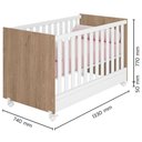 Ver imagem 6 de Berço Mini-cama Doce Mel com Rodízios Carvalho-branco