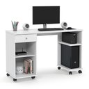 Ver imagem 4 de Mesa Computador Quarto Escritorio Million Branco Nature