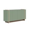 Aparador Buffet 4 Portas Oliwia 160 Cm Sala Jantar Verde Pistache/amêndoa H01 - D'rossi Drossi - 1