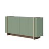 Aparador Buffet 4 Portas Oliwia 160 Cm Sala Jantar Verde Pistache/amêndoa H01 - D'rossi Drossi - 5