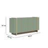 Aparador Buffet 4 Portas Oliwia 160 Cm Sala Jantar Verde Pistache/amêndoa H01 - D'rossi Drossi - 7