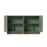 Aparador Buffet 4 Portas Oliwia 160 Cm Sala Jantar Verde Pistache/amêndoa H01 - D'rossi Drossi - 4