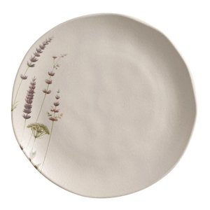 Conjunto com 6 Pratos Raso Orgânico Lavanda Ø26,5cm